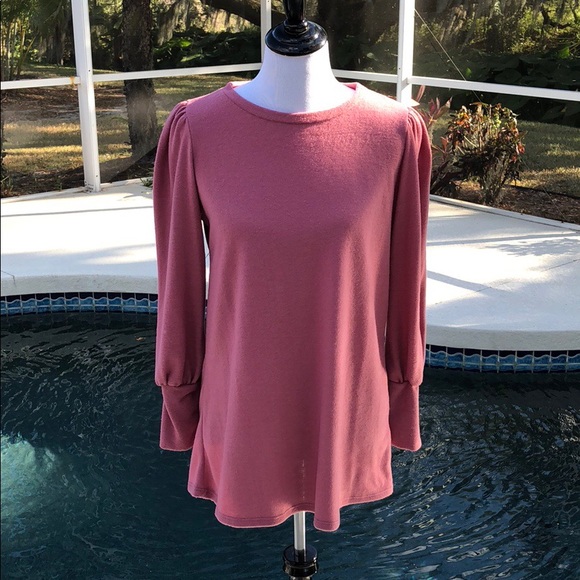 💗LAST ONE LARGE Adorable Dusty Pink Hacci Top. - Picture 3 of 5